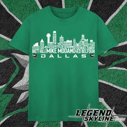 Dallas Hockey Team All Time Legends, Dallas City Skyline shirt