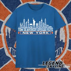 New York Baseball Team All Time Legends, New York City Skyline shirt 1
