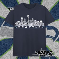Seattle Football Team All 23 Player Roster, Seattle City Skyline shirt