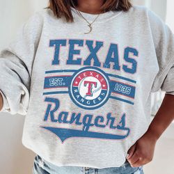 Vintage 90s MLB Texas Baseball Sweatshirt, Ranger Baseball Hoodie, Vintage Baseball Fan Shirt, Texas Ranger Shirt, Game