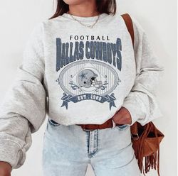 Vintage Dallas Football Sweatshirt, Vintage Style Dallas Football Crewneck, America Football Sweatshirt, Dallas Crewneck