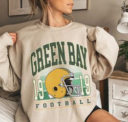 Vintage Green Bay Football Tshirt Colors Sweatshirt Tshirt, Retro Vintage Style Unisex Tshirt Packers Fan Gift, Green Ba