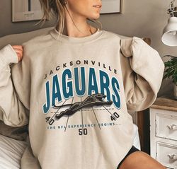 Vintage Jacksonville Football Sweatshirt, Style Jacksonville Football Crewneck, Football Sweatshirt, Jaguars Sweatshirt,
