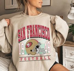 Vintage San Francisco Football Sweatshirt SF Football Crewneck Retro Niners Shirt Gift for 49ers Football Fan San Fran 4