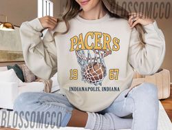 Indiana Basketball Shirt, Pacer Est 1967 Basketball Sweatshirt, Retro Indiana Pacer Basketball Fan Gift, Basketball Love