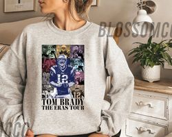 tom brady the eras tour t-shirt, vintage tom brady shirt, america football sweatshirt, football fan gifts, tom brady hoo
