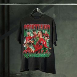 Cristiano Ronaldo Cr7 Vintage T-Shirt, Cristiano Ronaldo Shirt, Vintage Unisex Oversized Sport Tee, Gift for Fans
