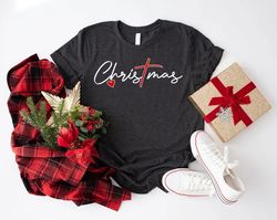 Cross Christmas Shirt, Christ T-Shirt, , Nativity Scene, Joy to the World Tshirt, Christian Gifts for Women, Religious T