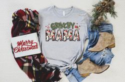 Grinchy Mama Shirt, Mama Grinch T-Shirt, Christmas Gift For Mama, Mama Xmas Tees, Merry Grinchmas Shirt, Grinch Lover Sh