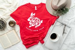 Retro Chinese New Year Sweatshirt, Year of the Rabbit 2023, New Year Chinese Gift, Chinese Zodiac Tee, New Year Gift, Ha