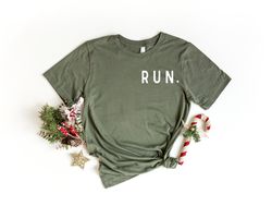 Run Sweatshirt, Minimalist Running Shirt, Running Crewneck, Runner Marathon Gift, Running Cloth, Marathon Racerback Tank
