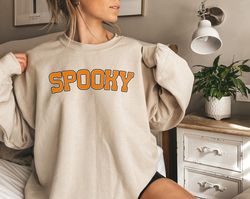 Stay Spooky Sweatshirt, Halloween Gift Hoodie, Womens Halloween Sweatshirt, Spooky Season Shirt, Ghost Halloween, Orange