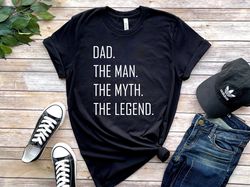 The Man The Myth The Legend Shirt, Personalized Shirt For Men, Custom Fathers Day Shirt, Customizable Dad Shirt, Funny G