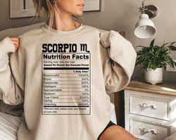 Zodiac Horoscope Nutrition Facts Shirt, Birthday Gift, Leon Sagittarius Pisces Taurus shirt, Scorpio Birthday Shirt, Zod