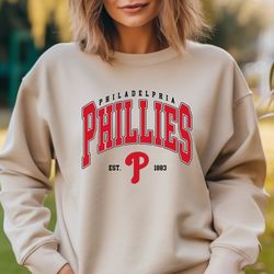 Vintage Philadelphia Phillies Crewneck Sweatshirt, Ring the Bell, Casty, Harper, Dancing on my own, NLCS, Old School Phi