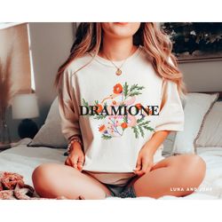 Dramione Shirt Draco T Shirt Hermione Shirt Fanfic Booktok Floral Serpent Tee Green House Draco Lover Pottery Tshirt Pot