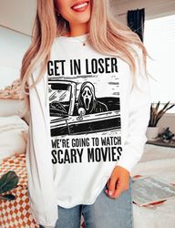 Ghostface Sweatshirt Scream Crewneck Scary Movie Vintage Halloween Sweatshirt Ghost Face Shirt 90s Classic Horror Movie