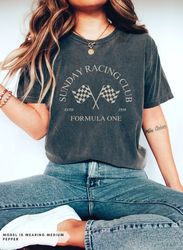 Sunday Racing Club UNISEX Tee Comfort Colors Formula One Merch Aesthetic F1 Oversized T-Shirt Racing Clothing Paddock Cl