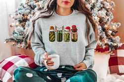 Christmas Pickle Sweatshirt, Vintage Pickle Sweater, Holiday Sweater, Christmas Sweatshirt, Christmas Gift, Xmas Tee, Pi