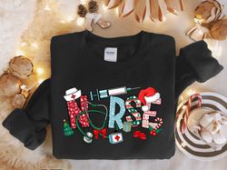 Nurse Christmas Sweatshirt, Christmas Nurse Sweatshirts, Holiday Nurse Sweater, NICU Pediatric, Holiday Nurse, Christmas