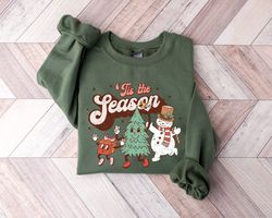 Tis The Season Sweatshirt, Christmas Tis The Season Sweatshirt, Cute Winter Sweatshirt, Merry Christmas Sweatshirt, Chri