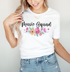 Music Teacher Shirt Music Squad Shirt Band Director Choir Director Music Teacher Gift Back to School Shirt Music Teacher