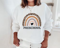 Preschool Teacher Sweatshirt Preschool Sweatshirt Hello Preschool Sweater Pre-K Shirt Preschool Squad Preschool Crew Pre