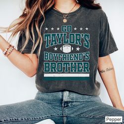 Go Taylor's Boyfriend's Brother Shirt, Comfort Colors Swift Kelce Eagles Shirt, Vintage Swift Shirt, Swiftie NFL Footbal