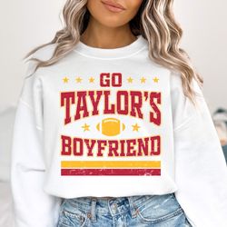 Go Taylors Boyfriend Sweatshirt, Swift Kelce Sweatshirt, Vintage Swift Sweatshirt, Football Swiftie, Swift Chiefs Sweats