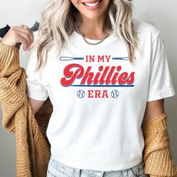 In My Phillies Era Shirt, Cute Womens Philadelphia Phillies TShirt, Women's Phillies Baseball Tee, Taylor Swift MLB Eras