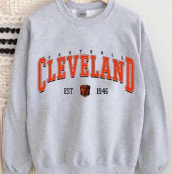 Vintage Cleveland Football Sweatshirt Football sweatshirts, Cleveland sweatshirts, football crewnecks, and football fan