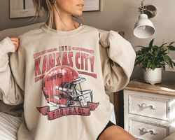 Vintage Kansas City Football Shirt, Kansas City Football Crewneck, Football Sweatshirt, Kansas City Sweatshirt, Football