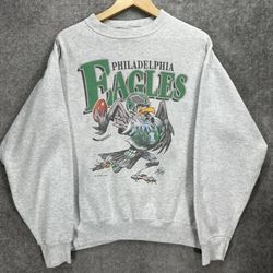 Vintage Philadelphia Eagles Football Sweatshirt Retro NFL Eagles Unisex Shirt