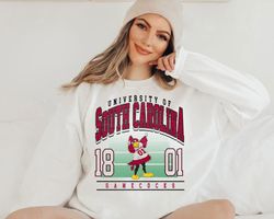 Vintage South Carolina Football Sweatshirt, South Carolina Football Shirt, South Carolina-Gamecocks Mascot Sweatshirt