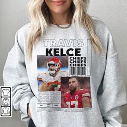 Travis Kelce Kansas City Football Merch Shirt, Kelce Vintage 90s Bootleg inspired Tee, Football Unisex Gift For Fan Shir