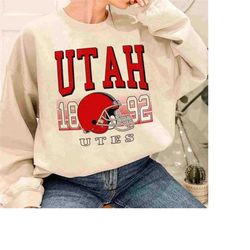 Vintage Utah Shirt, Retro University of Utah Football Shirt, Utes Football Tee, College Football Shirt, T-Shirt For Men