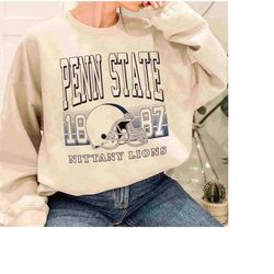 Vintage NCAA Retro University of Penn State 1887 Crewneck Sweatshirt, Football Penn State T-Shirt, Penn State Fan Crewne