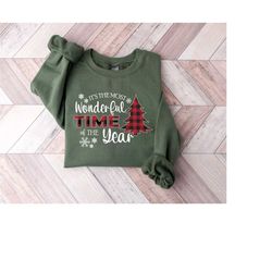 It's The Most Wonderful Time Of The Year Sweatshirt, Christmas Shirt, Crewneck Sweater, Gift For Christmas, Family Chris