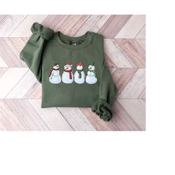 Snowman Christmas Sweatshirt, Christmas Snowman Shirt, Womens Snowman Shirt, Christmas Crewneck Sweater, Snowman Tee, Sn