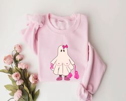 Breast Cancer Funny Ghost Shirt, Halloween Gift, Funny Cancer Shirt, Breast Cancer Halloween Shirt, Cancer Warrior Tee,