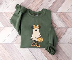 Mouse Spooky Shirt, Autumn Spooky Vibes, Halloween Shirt, Minnie Halloween Shirt, Minnie Ghost Shirt, Minnie Boo, Disney