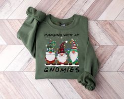 Hanging With My Gnomies Shirt, Christmas Gnomies Sweatshirt, Funny Christmas Shirt, Xmas Family Shirt, Family Christmas