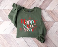 Happy New Year Shirt, 2023 Christmas, Funny New Year Tee, Xmas Party Tee, Festive Party Shirt For Women, Cute Christmas