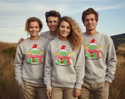 Matching Family Christmas Sweatshirts, Family Christmas Shirt, Matching Xmas Tees, Custom Christmas Tee, Family PJ sweat