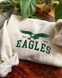 1933 Eagles Embroidered Sweatshirt, Eagles Crewneck Sweatshirt, Unisex Apparel, Gift for Fans