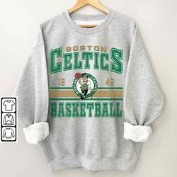 Boston Basketball Vintage Sweatshirt, Celtics Retro Shirt, Gift For Fan Boston Christmas, Boston Basketball 90s Grahphic