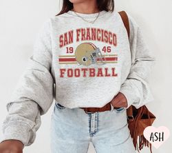 Distressed San Francisco Football Sweatshirt SF Football Crewneck Retro Niners Shirt Gift for 49ers Football Fan San Fra