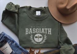 EMBROIDERED Basgiath War College Sweatshirt, Fourth Wing Shirt, Dragon Rider, Rebecca Yorros, Fourth Wing, Violet Sorren
