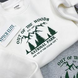 Out Of The Woods TS Embroidered Sweatshirt, Hoodie,1989 Embroidered Sweatshir,Fall Sweatshirt,Sweatshirt,Winter sweatshi
