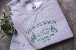 Out Of The Woods TS Embroidered Sweatshirt, Hoodie,1989 Embroidered Sweatshir,Fall Sweatshirt,Sweatshirt,Winter sweatshi